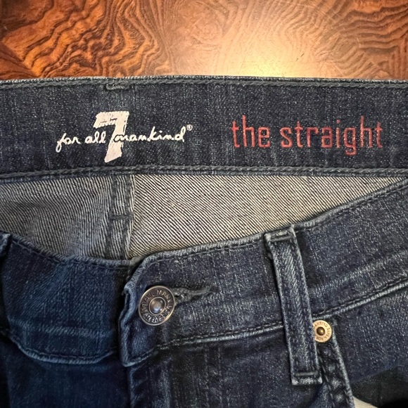 NWOT 7 For all mankind straight jeans - Picture 3 of 5